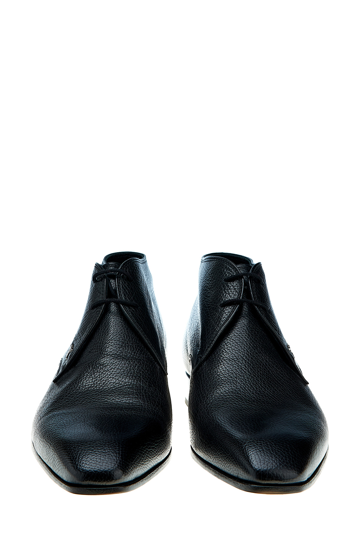 Ботинки-дезерты из крупнозернистой кожи с квадратным мыском ARTIOLI, цвет черный, размер 42 - фото 5